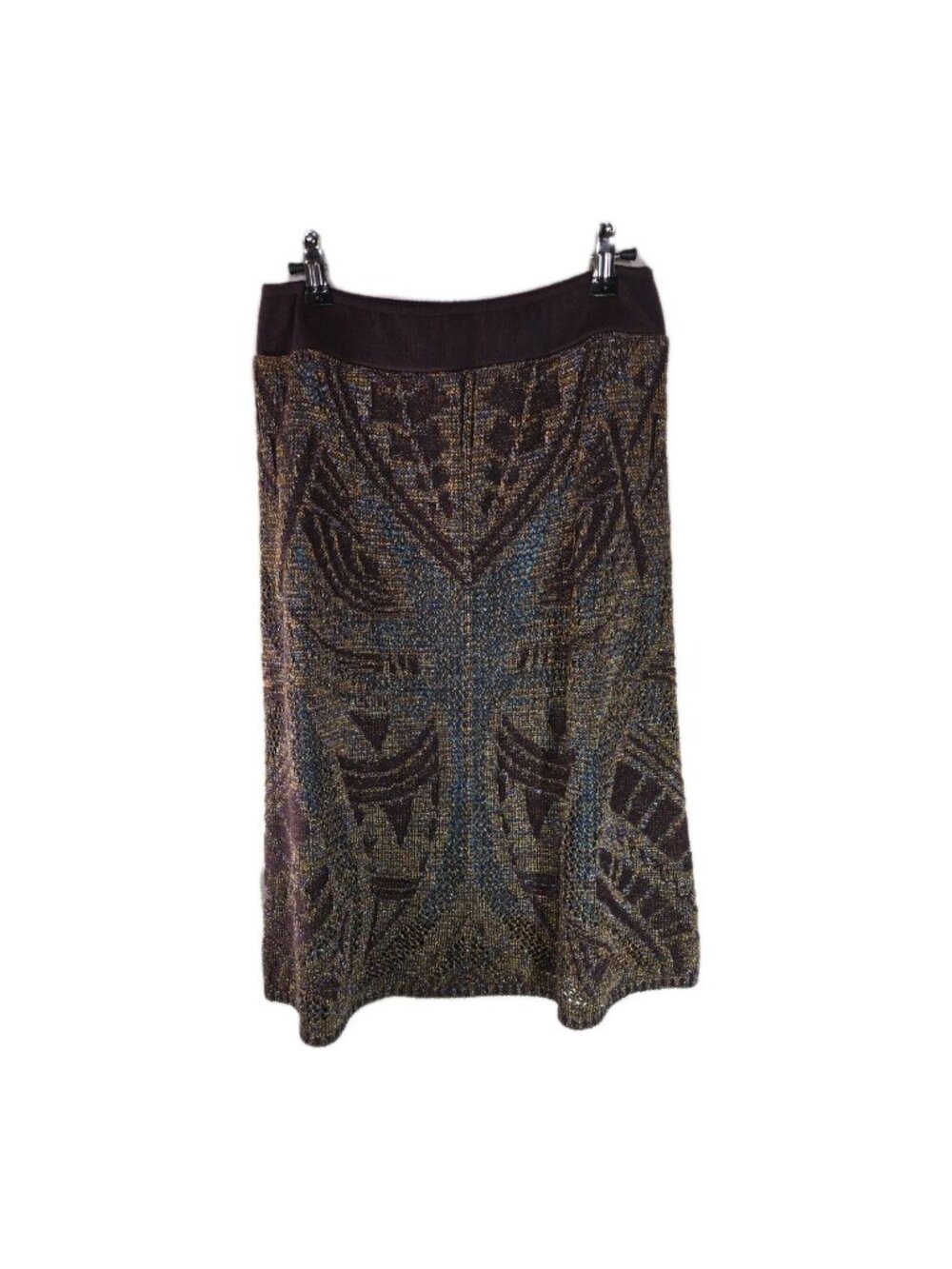 Cecilia Prado Anthropologie Knit Metallic Sweater Skirt - Picture 5 of 12